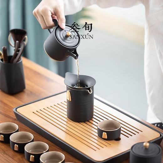 叁旬功夫茶具套装带茶盘小型家用轻奢中式泡茶具整套陶瓷茶具礼盒 商品图2