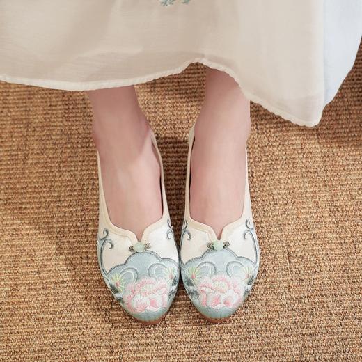 【花汐】中国风尖头旗袍舞蹈女鞋，复古刺绣老北京布鞋MZ-509 商品图3