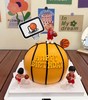 灌篮高手-黄色款篮球圆形蛋糕 商品缩略图0