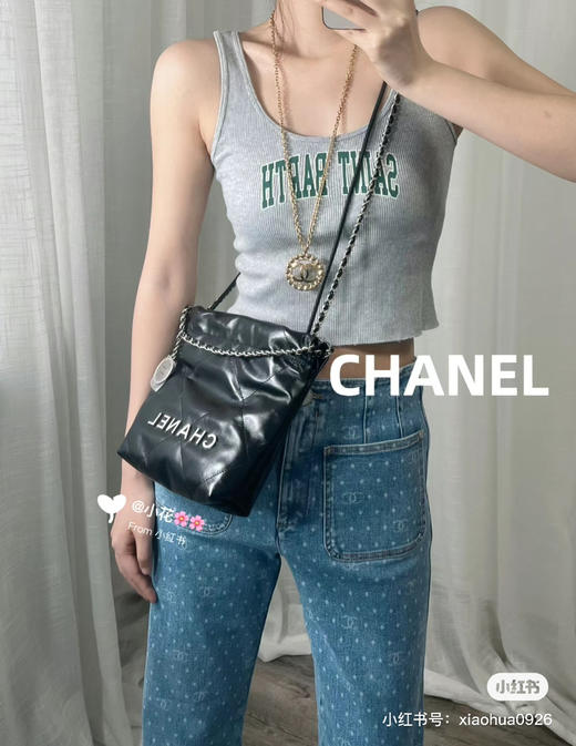 顶级版本迷你22bag-黑银 商品图4