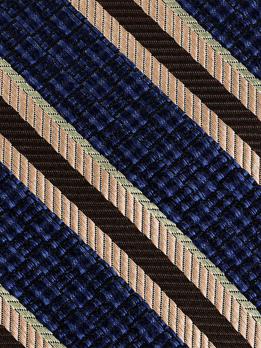 callisto蓝色全桑蚕丝领带 FRCTE046C 商品图3