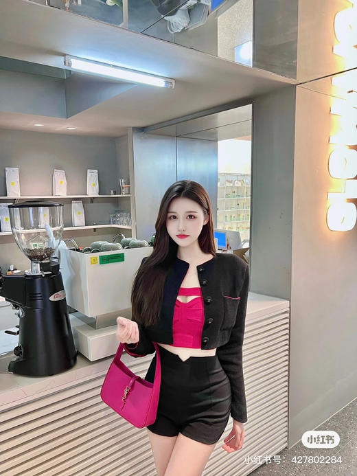 杨树林复古腋下包/芭比粉 商品图6