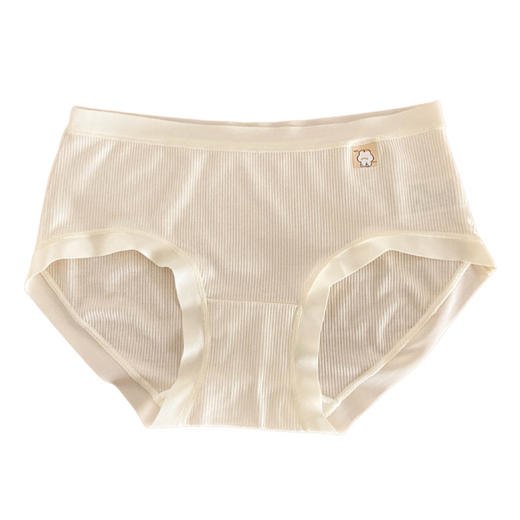 新款6条装！【日系少女·可盐可甜】新款日系纯棉内裤 螺纹棉柔纯棉抗jun全棉裆中腰无痕内裤 商品图4