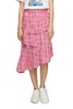 SUMMER & SAGE 红色格纹不规则蛋糕裙 6840 商品缩略图0