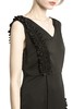 SUMMER & SAGE 黑色褶皱V领礼服 1837 商品缩略图4
