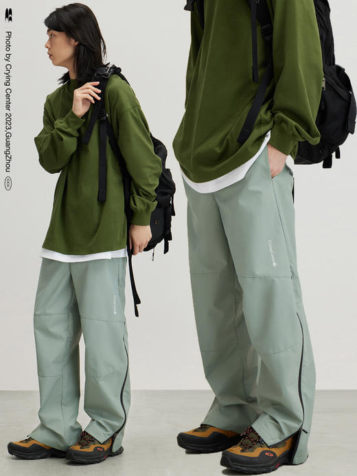 CryingCenter户外硬壳 防水防风无性别冲锋裤长裤徒步 哭喊中心 商品图3