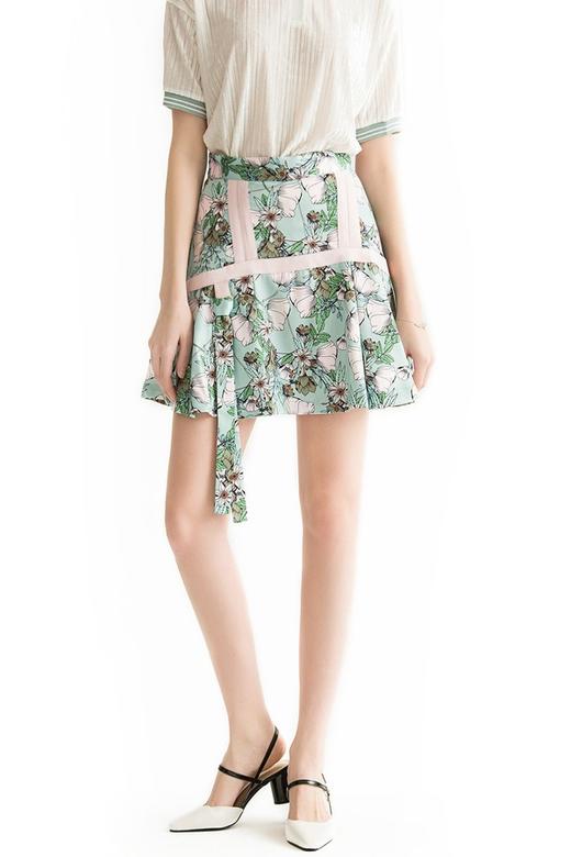 AVA 活力印花A字半身裙 1733 商品图0