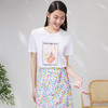 EITIE爱特爱夏季新款时尚百搭打底舒适弹力圆领印花T恤女7002703 商品缩略图3