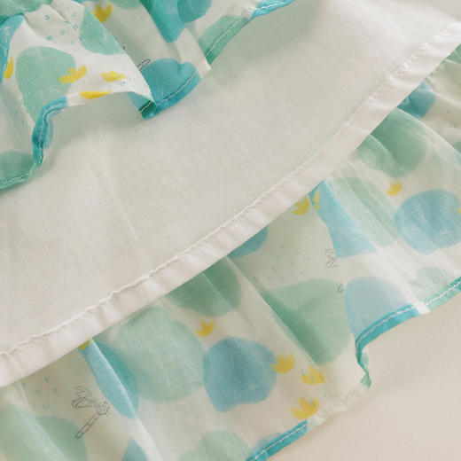 【马克珍妮 芦芙】新款夏装 女童清新荷叶棉真丝背心231099 商品图4