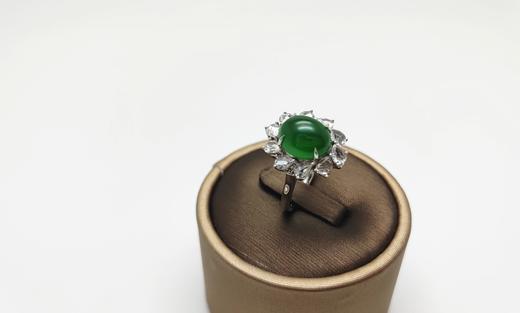 翡翠 满绿戒指 商品图5