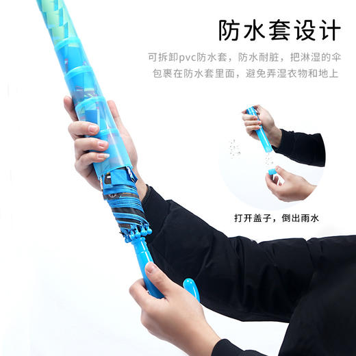 「儿童黑胶雨伞！数款可选」大号防水套弯柄儿童自动伞 可爱卡通男女小学生黑胶防晒晴雨两用伞出行工具 商品图2