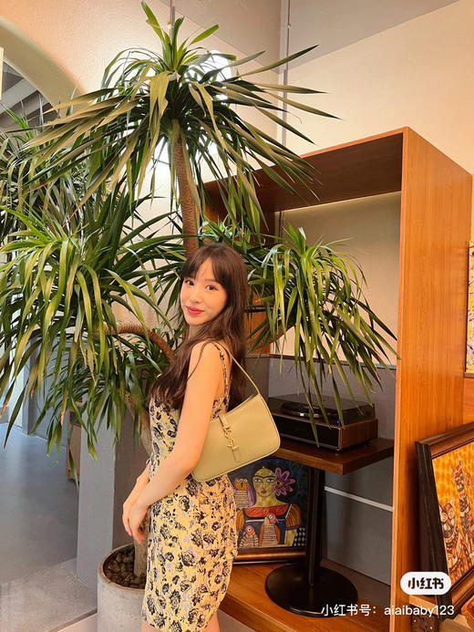 杨树林复古腋下包/果绿色 商品图2