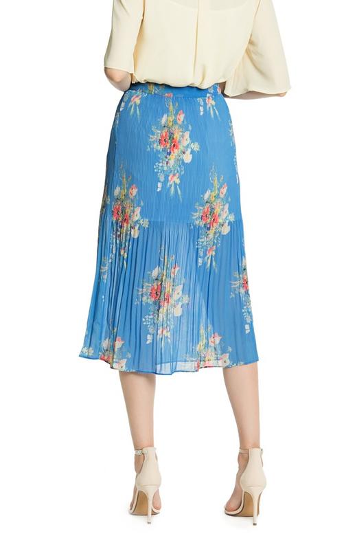 OCHIRLY欧时力 蓝色古典印花半身裙 3293 商品图2