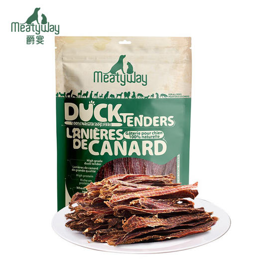 Meatyway爵宴纯鸭肉干狗零食小型犬磨牙洁齿幼犬宠物狗100g 商品图0