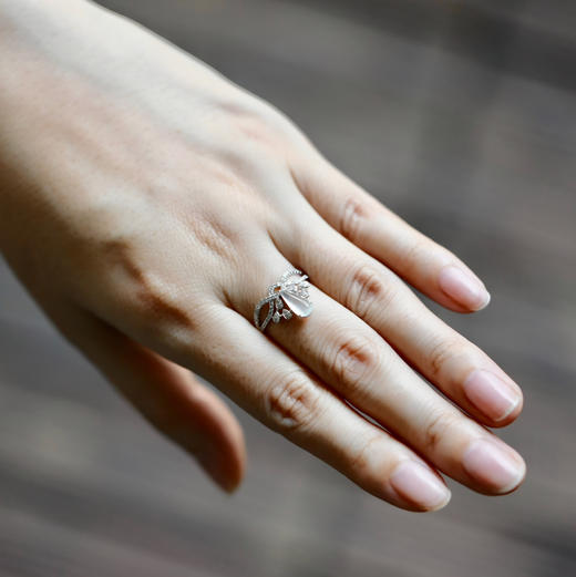 玻璃种翡翠皇冠戒指18k白金钻石镶嵌 商品图6