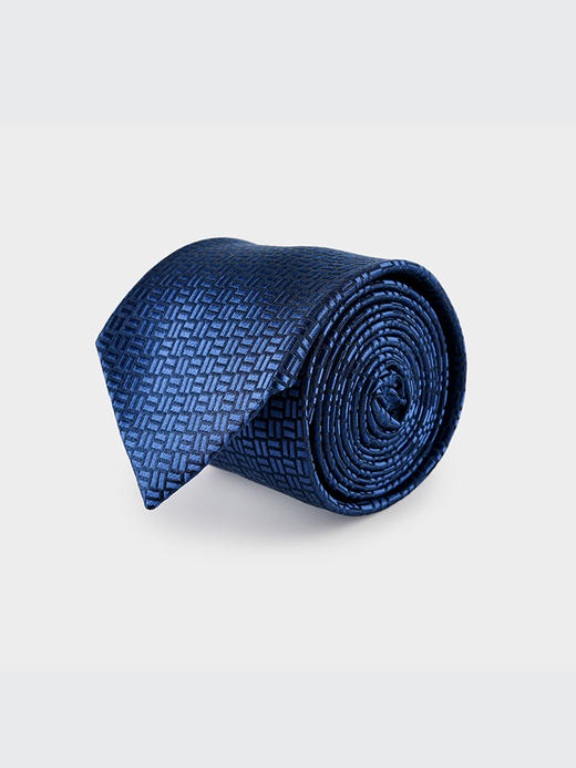 callisto深蓝色全桑蚕丝领带 FRCTE042C 商品图1