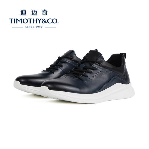 TIMOTHY＆CO．/迪迈奇男士春夏休闲牛皮板鞋柔软透气 商品图6