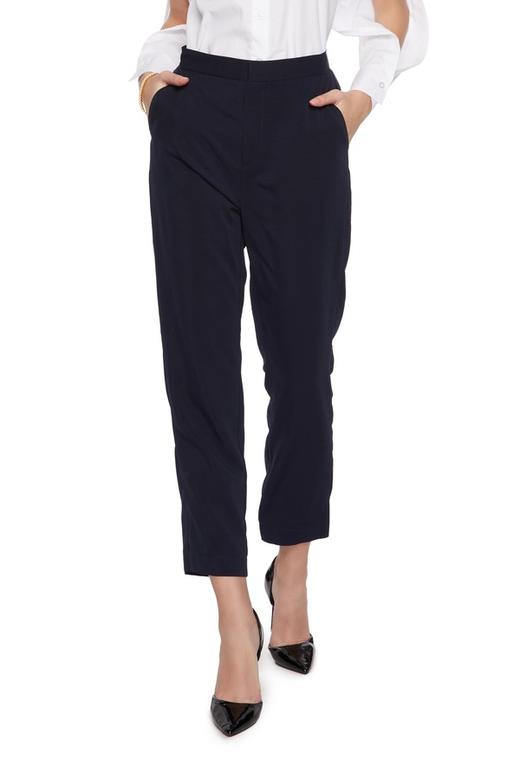 OCTAVIA 简约海军蓝高腰长裤 6802 商品图0