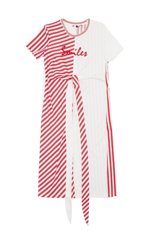 HUAJIASTUDIO 系带拼色连衣裙 6914 商品图3