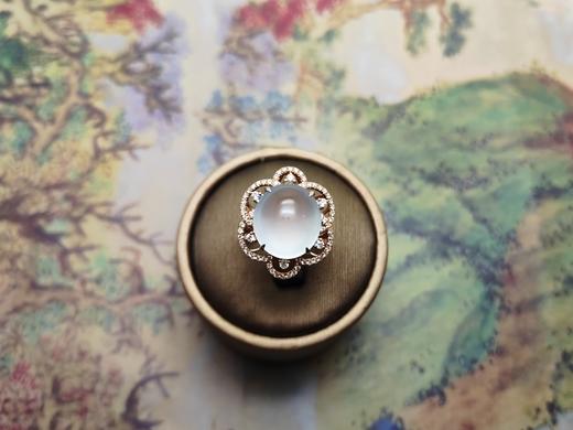 翡翠 白冰蛋戒指吊坠两用款 商品图3