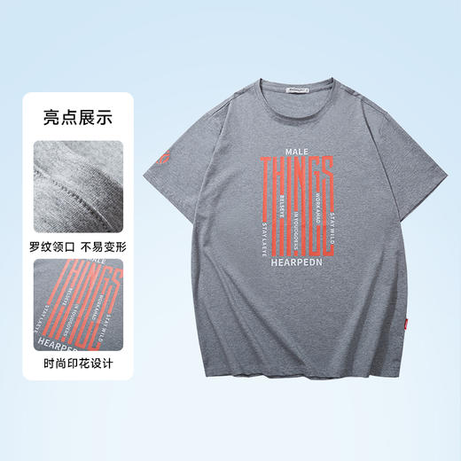 【新款DQ】大依优型特大码印花短袖T恤打底夏季新品套头运动韩版半袖纯棉 商品图3