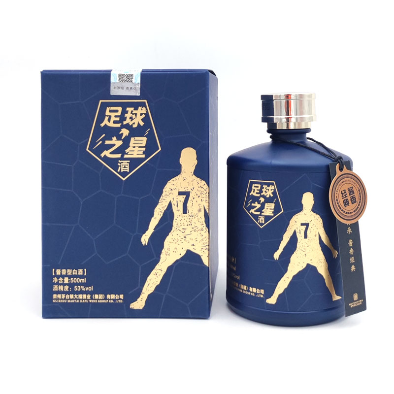 贵州大福 足球之星 53度酱香型白酒 500ml/瓶