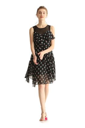 SUMMER & SAGE 几何图案无袖连衣裙 1856