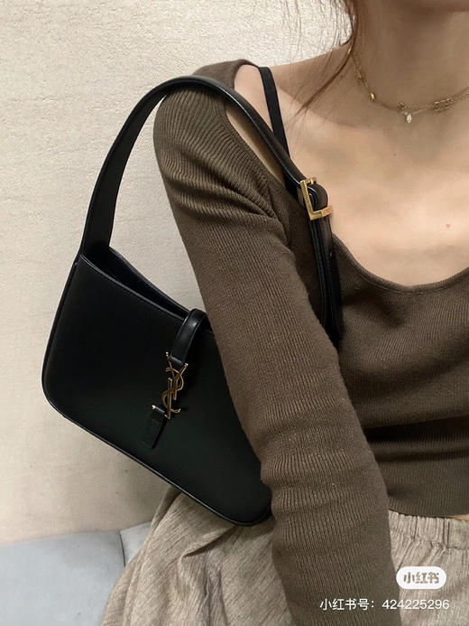 杨树林复古腋下包/黑色 商品图1