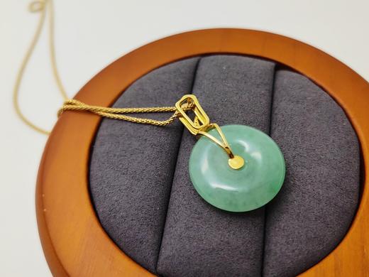 甜阳绿冰糯设计款平安扣吊坠(已售，同款可定制） 商品图6