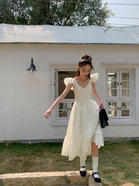 【门店同款】夏季度假风小众飞袖连衣裙 150713479