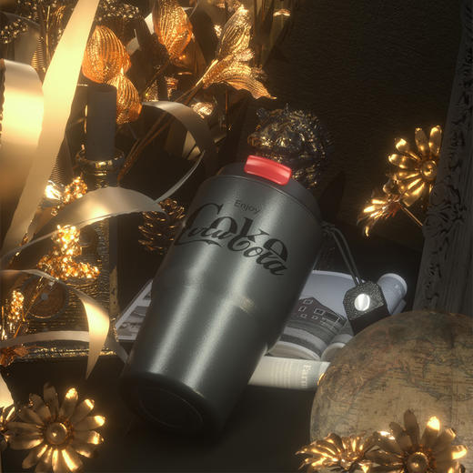 GE-CK22AW-K16-1陶瓷款可口可乐联名款咖啡杯黑 商品图7
