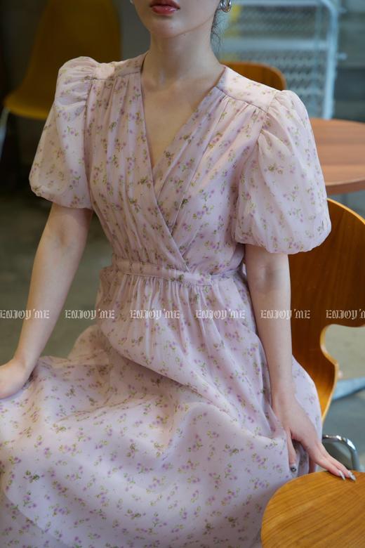 【门店同款】2023年夏季V领系带温柔风连衣裙 150566149 商品图4