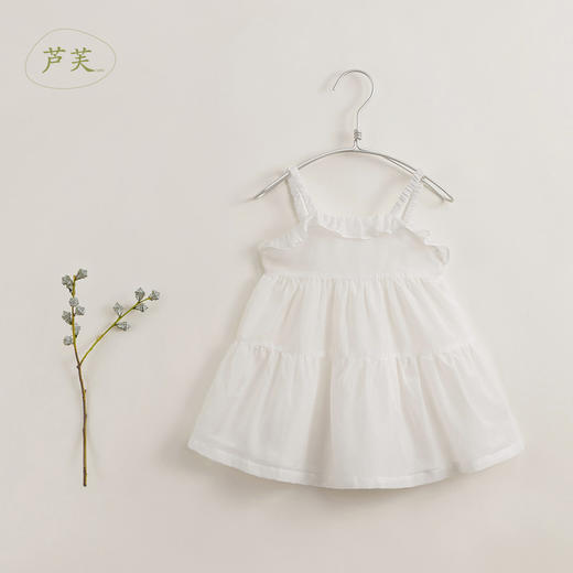 【马克珍妮 芦芙】新款夏装 女童棉真丝吊带连衣裙230750 商品图3