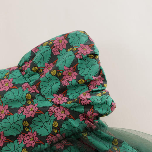 【马克珍妮 中国风】新款夏装 女童网纱旗袍短袖连体衣230730 商品图3