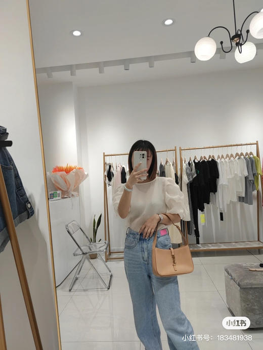 杨树林复古腋下包/奶茶杏色 商品图4