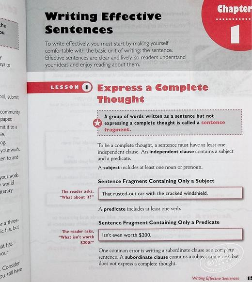 【中商原版】Writing Workshop Student Level F Grade11 12 写作工作坊学生书 高中二三年级 英语作文练习 英文原版 进口图书 商品图4