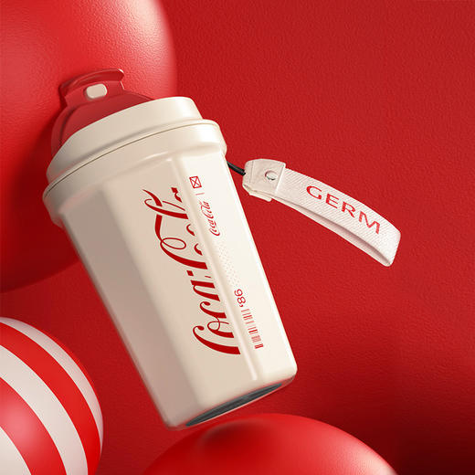 GE-CK22AW-K15陶瓷款可口可乐联名款菱形咖啡杯白 商品图4