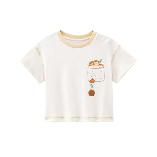 英氏儿童T恤男宝夏装纯棉外出洋气短袖上衣2023新款YRTCJ2P348A 商品图6