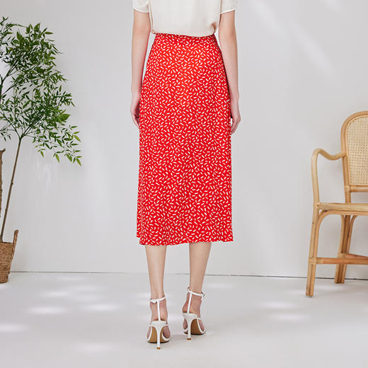 EITIE爱特爱夏季新款高腰显瘦印花气质半身裙7006707 商品图4