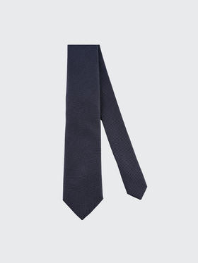 callisto深蓝色棉混纺领带 FRCTE025C