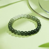 周六福珠宝玉石青珠雅韵手串和田青玉玉石手链简约圆珠送女友礼物 商品缩略图2