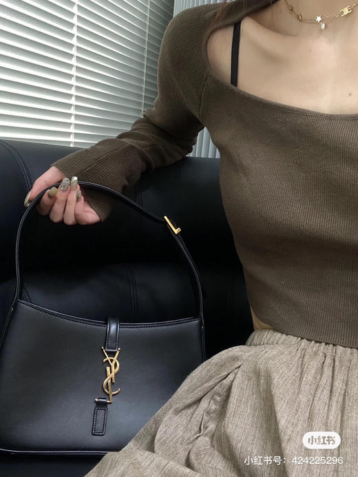 杨树林复古腋下包/黑色 商品图2