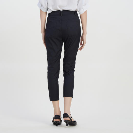 谜底修身铅笔裤九分裤2023夏新款简约百搭紧身小脚裤女232MK0655 商品图2