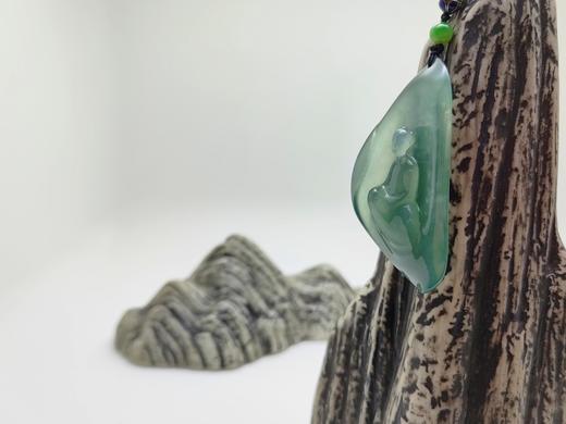 绿晴水冰透静思挂件 商品图4