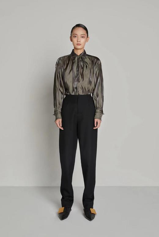 小飞边花瓣飘带衬衫 商品图0