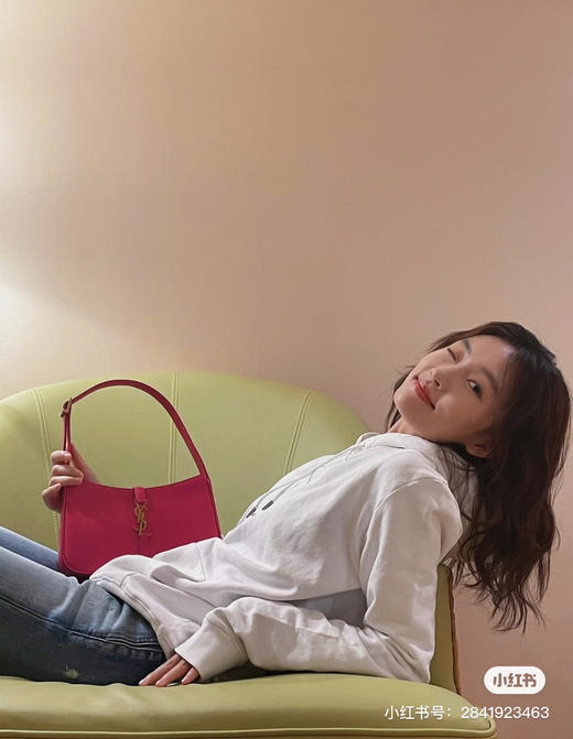 杨树林复古腋下包/芭比粉 商品图8