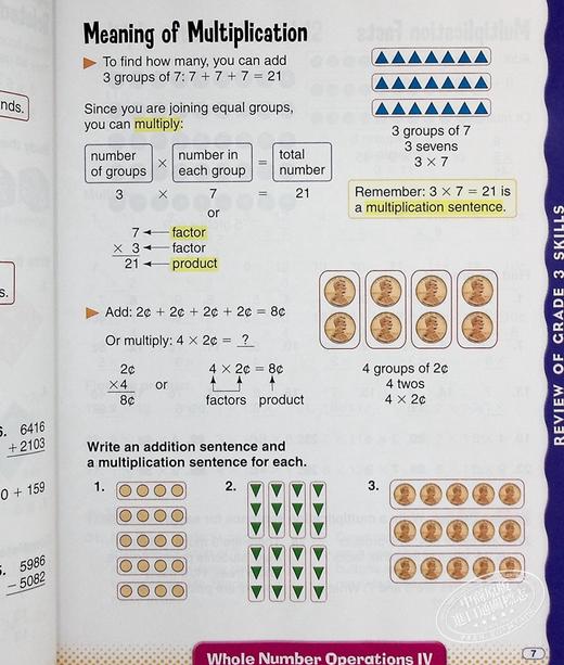 【中商原版】Progress in Mathematics StudentEdition Grade4 进步数学学生书 四年级 英文原版 进口图书 小学教材教辅参考 商品图5