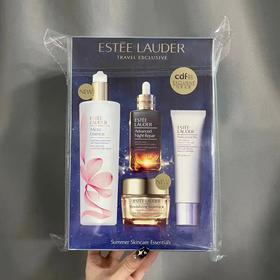 ESTĒE LAUDER雅诗兰黛皮肤护理四件套 樱花水精华水400ml +七代特润小棕瓶100ml +智妍75ml +隔离防晒50ml【保税直发】