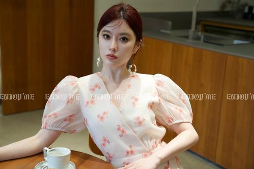 【门店同款】夏季淡雅橘花连衣裙 150566114 商品图1