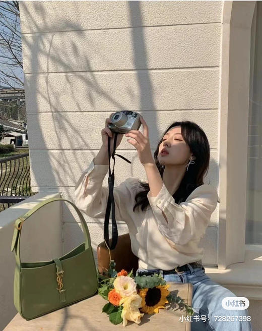 杨树林复古腋下包/果绿色 商品图4